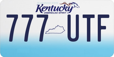 KY license plate 777UTF