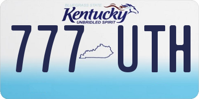 KY license plate 777UTH