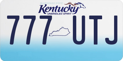 KY license plate 777UTJ