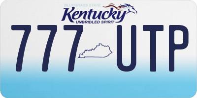 KY license plate 777UTP
