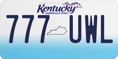 KY license plate 777UWL
