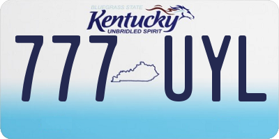 KY license plate 777UYL