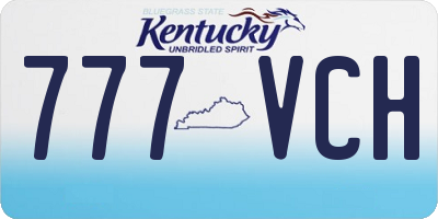 KY license plate 777VCH