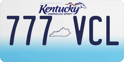 KY license plate 777VCL