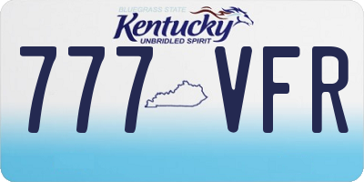 KY license plate 777VFR