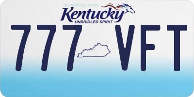 KY license plate 777VFT