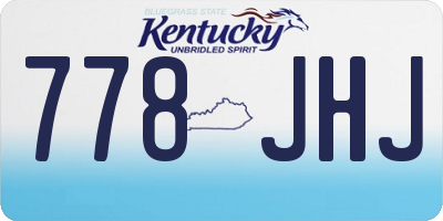 KY license plate 778JHJ