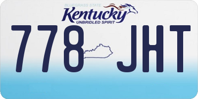 KY license plate 778JHT