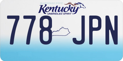 KY license plate 778JPN
