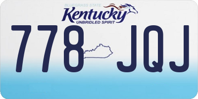 KY license plate 778JQJ