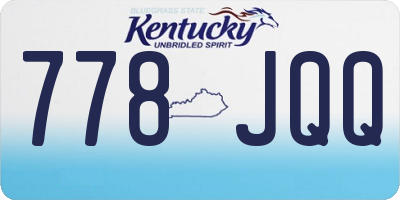 KY license plate 778JQQ