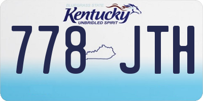 KY license plate 778JTH
