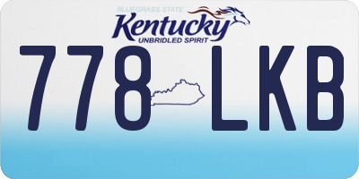 KY license plate 778LKB