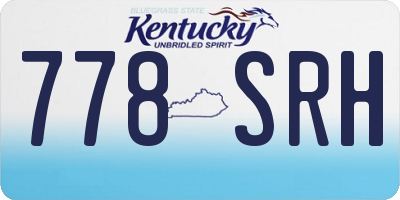 KY license plate 778SRH
