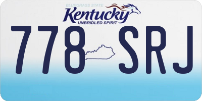 KY license plate 778SRJ