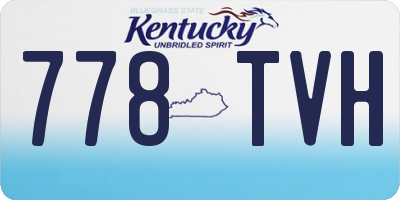 KY license plate 778TVH