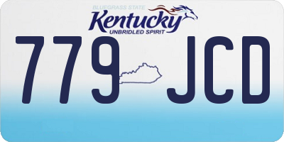 KY license plate 779JCD