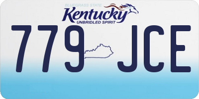 KY license plate 779JCE