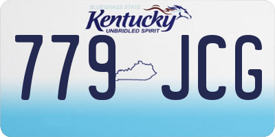 KY license plate 779JCG