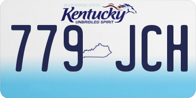 KY license plate 779JCH