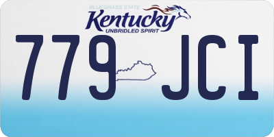 KY license plate 779JCI