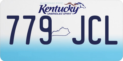 KY license plate 779JCL