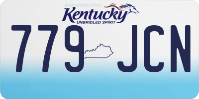 KY license plate 779JCN