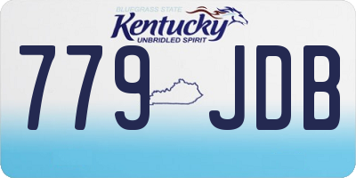 KY license plate 779JDB