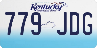 KY license plate 779JDG