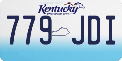 KY license plate 779JDI