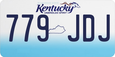 KY license plate 779JDJ