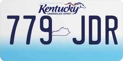 KY license plate 779JDR