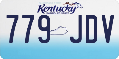 KY license plate 779JDV