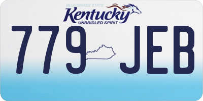 KY license plate 779JEB