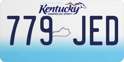 KY license plate 779JED