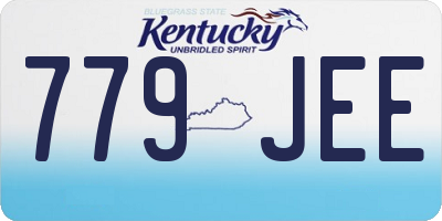KY license plate 779JEE