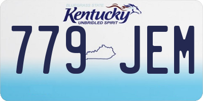 KY license plate 779JEM