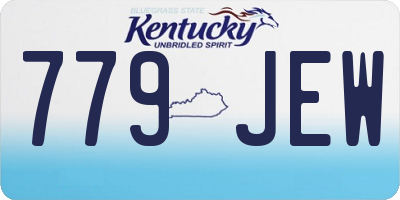 KY license plate 779JEW