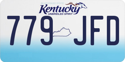 KY license plate 779JFD