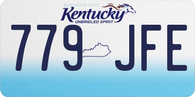 KY license plate 779JFE