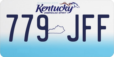 KY license plate 779JFF