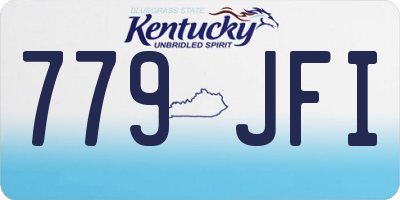 KY license plate 779JFI