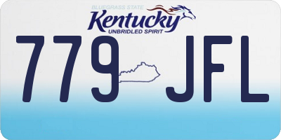 KY license plate 779JFL