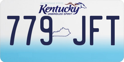 KY license plate 779JFT