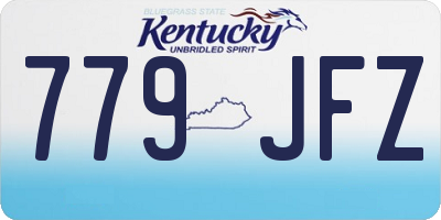 KY license plate 779JFZ