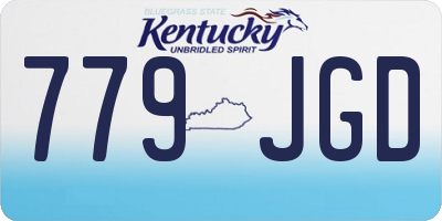 KY license plate 779JGD