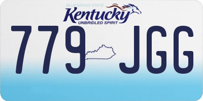 KY license plate 779JGG