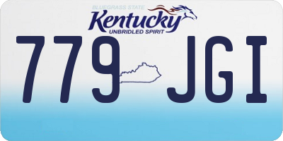 KY license plate 779JGI