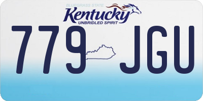 KY license plate 779JGU