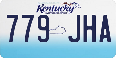 KY license plate 779JHA